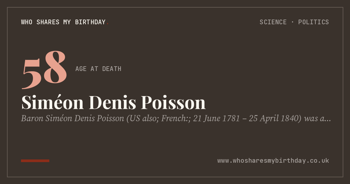Siméon Denis Poisson