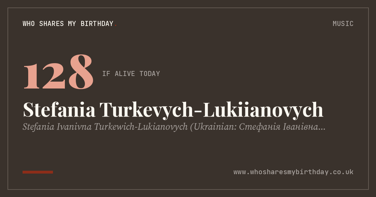 Stefania Turkevych-Lukiianovych