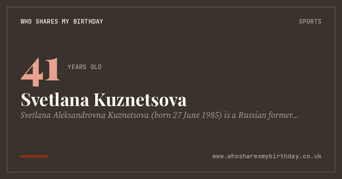 Svetlana Kuznetsova