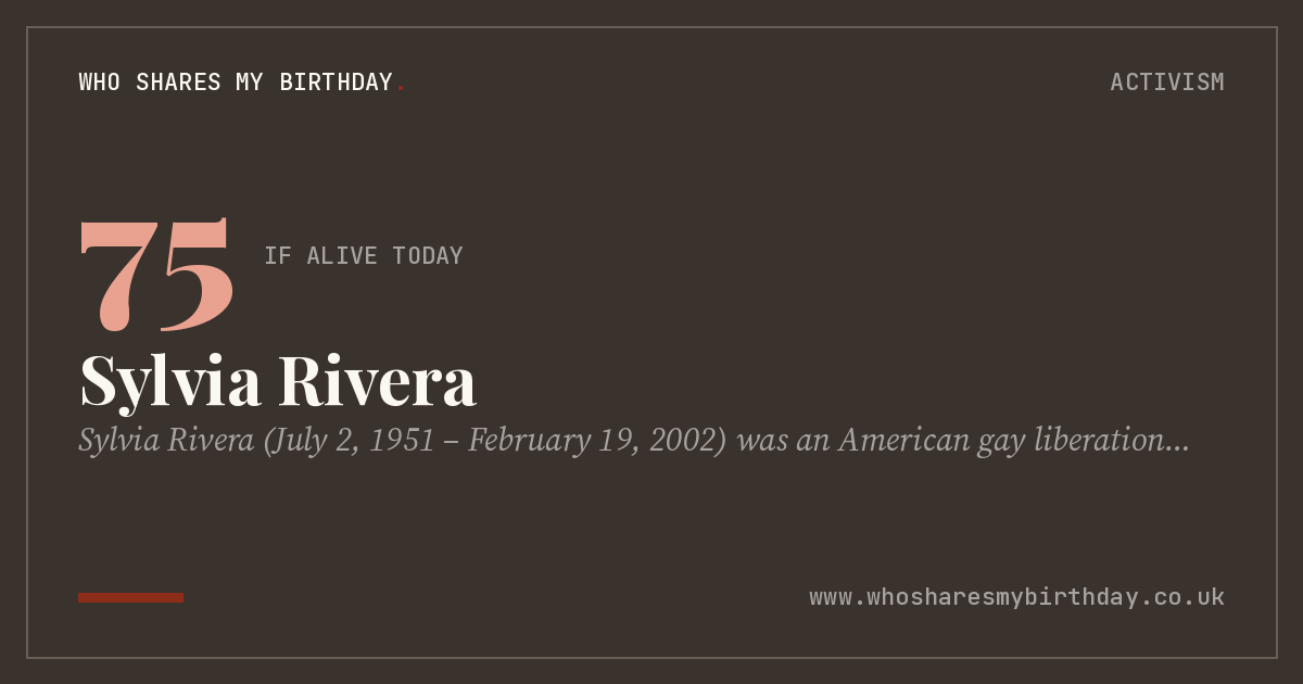 Sylvia Rivera