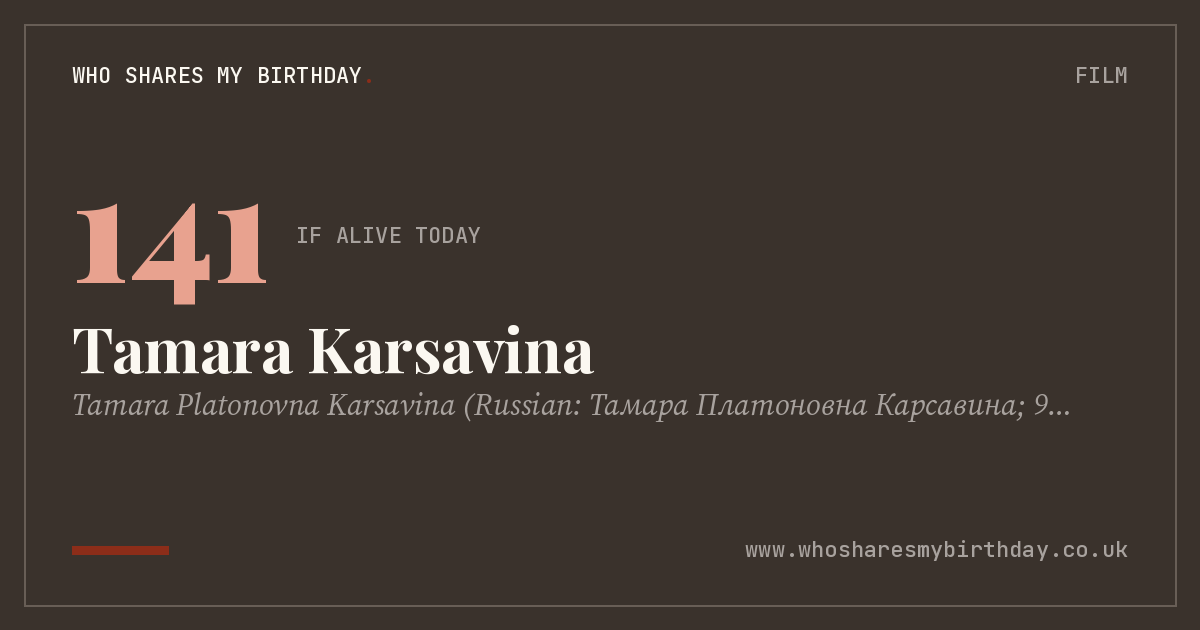Tamara Karsavina