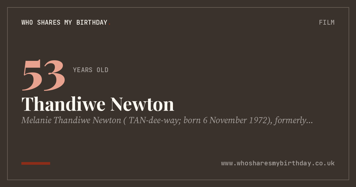 Thandiwe Newton