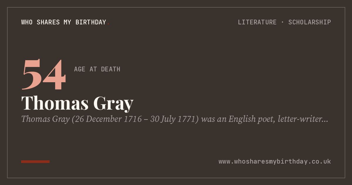 Thomas Gray