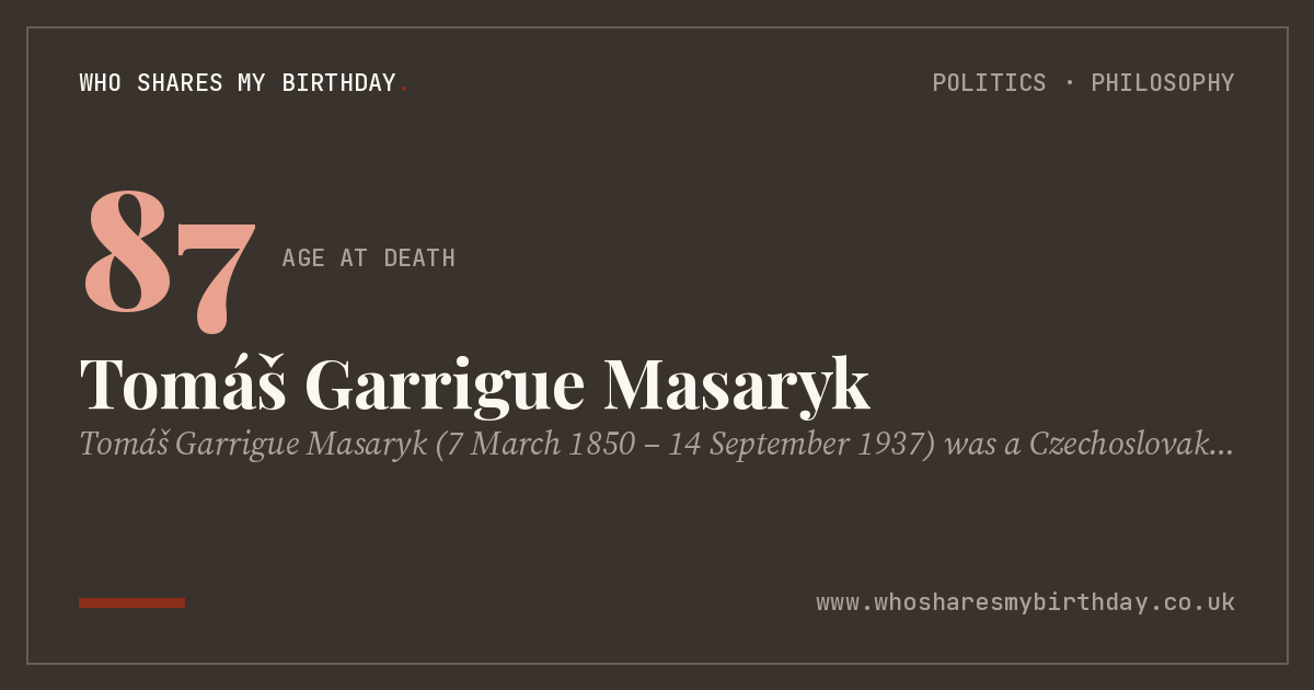 Tomáš Garrigue Masaryk