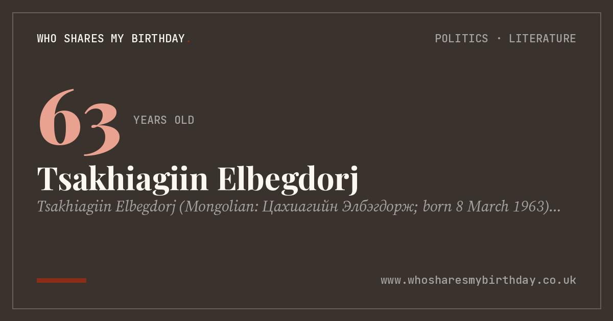 Tsakhiagiin Elbegdorj