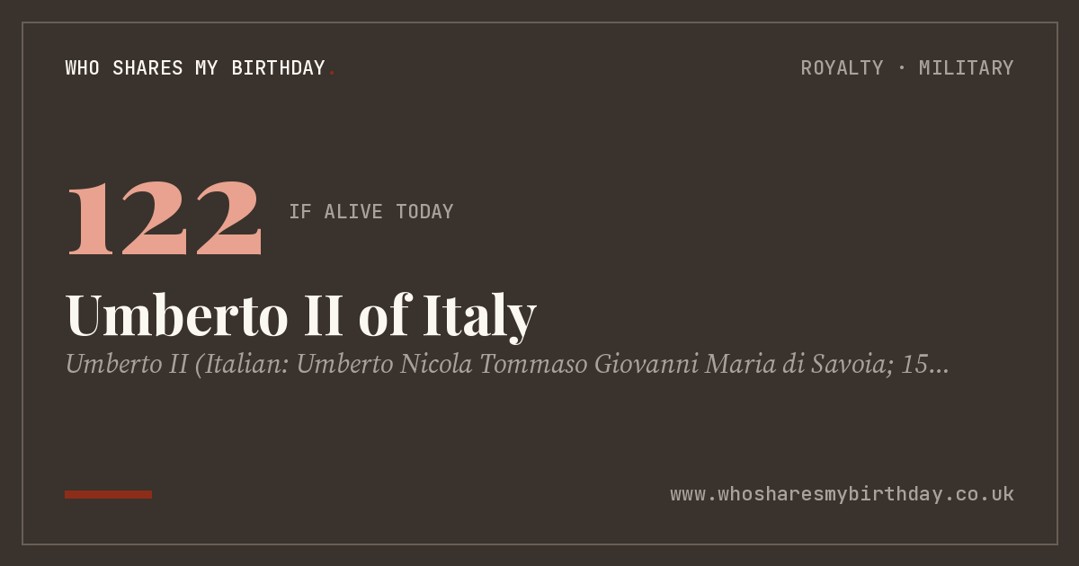 Umberto II of Italy