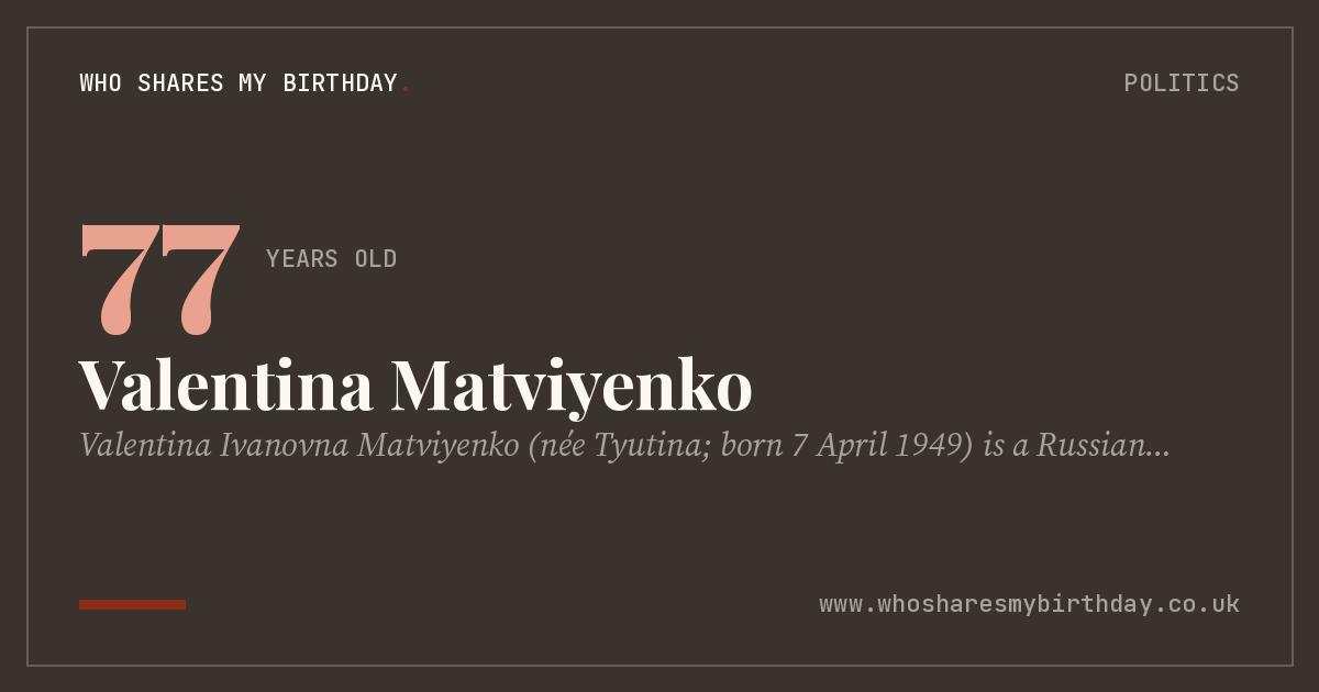 Valentina Matviyenko