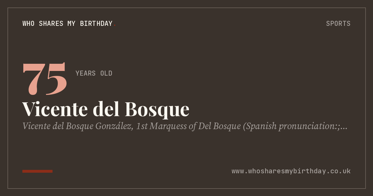 Vicente del Bosque