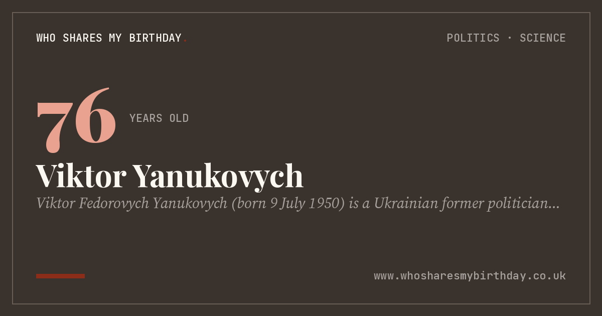 Viktor Yanukovych