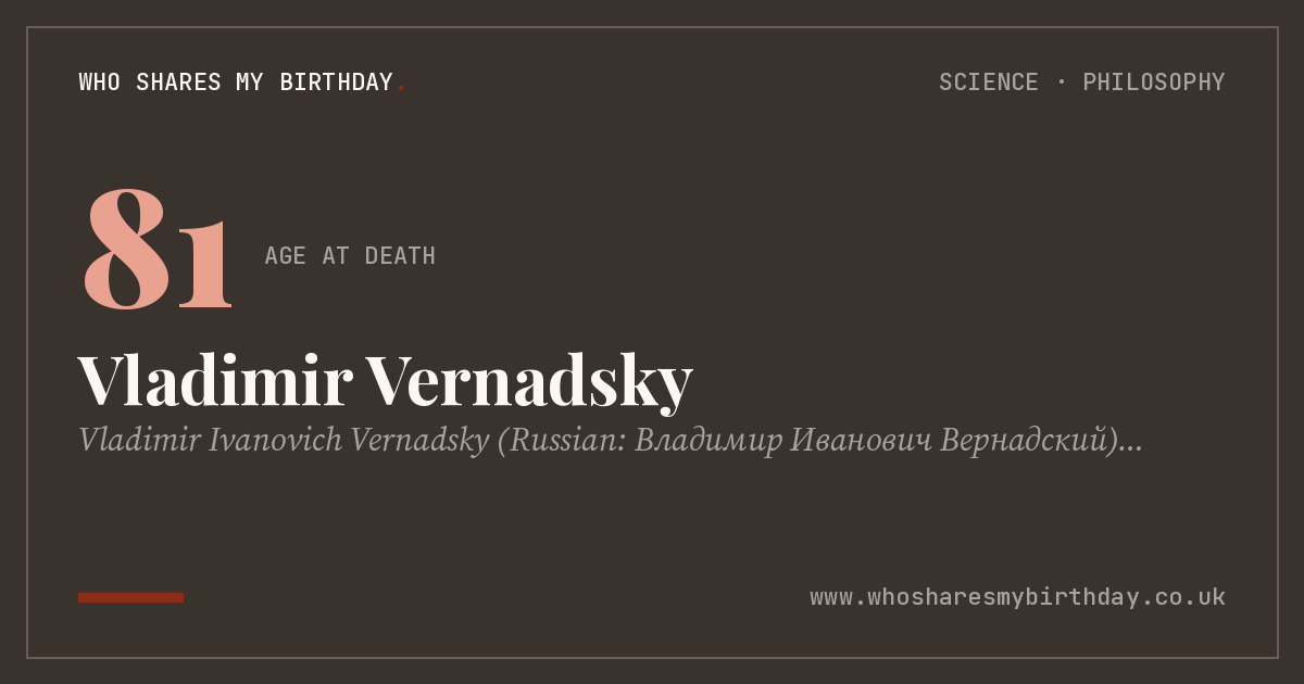 Vladimir Vernadsky