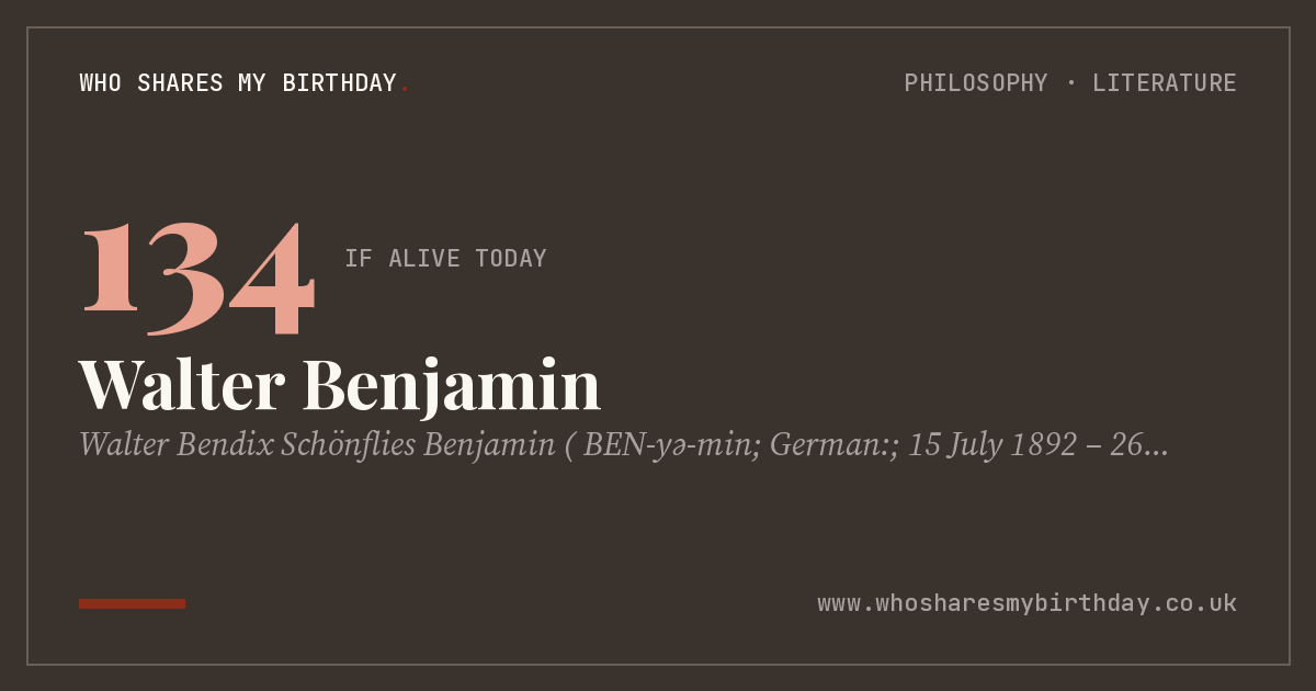 Walter Benjamin
