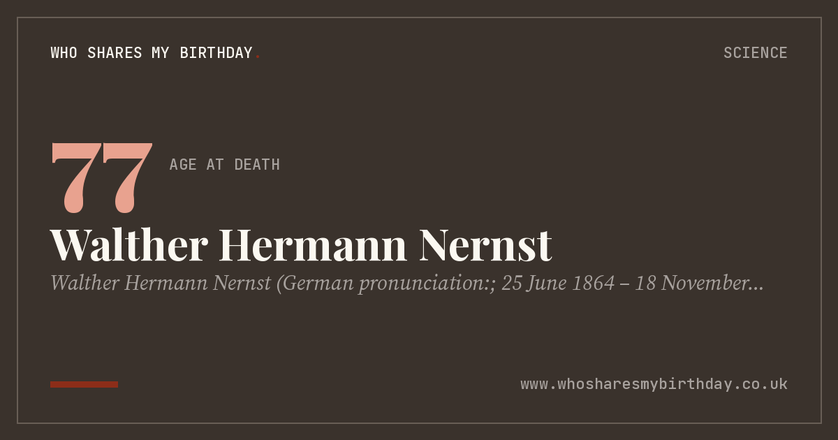 Walther Hermann Nernst