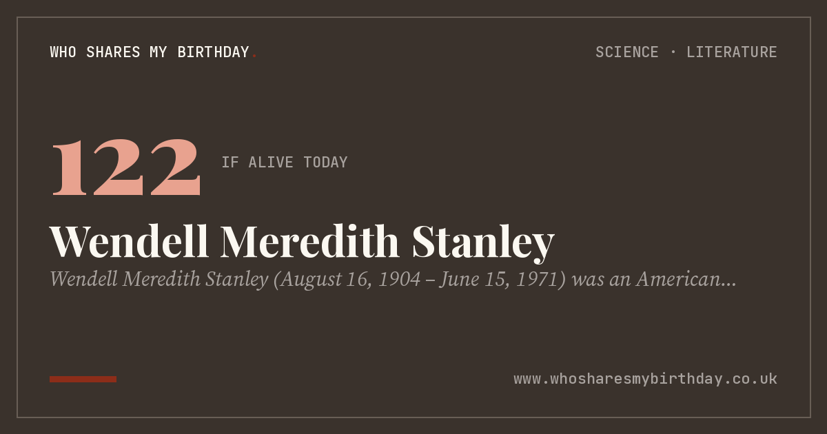 Wendell Meredith Stanley
