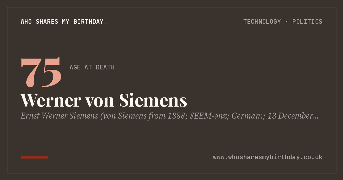 Werner von Siemens