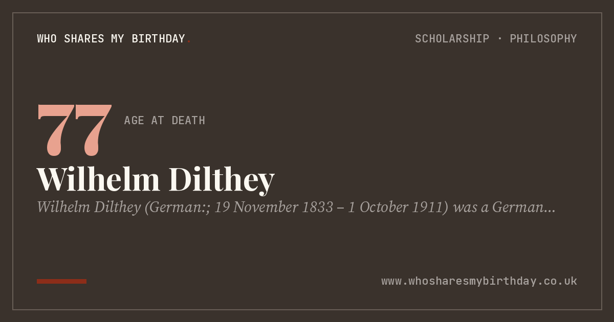 Wilhelm Dilthey