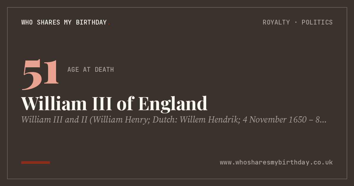 William III of England