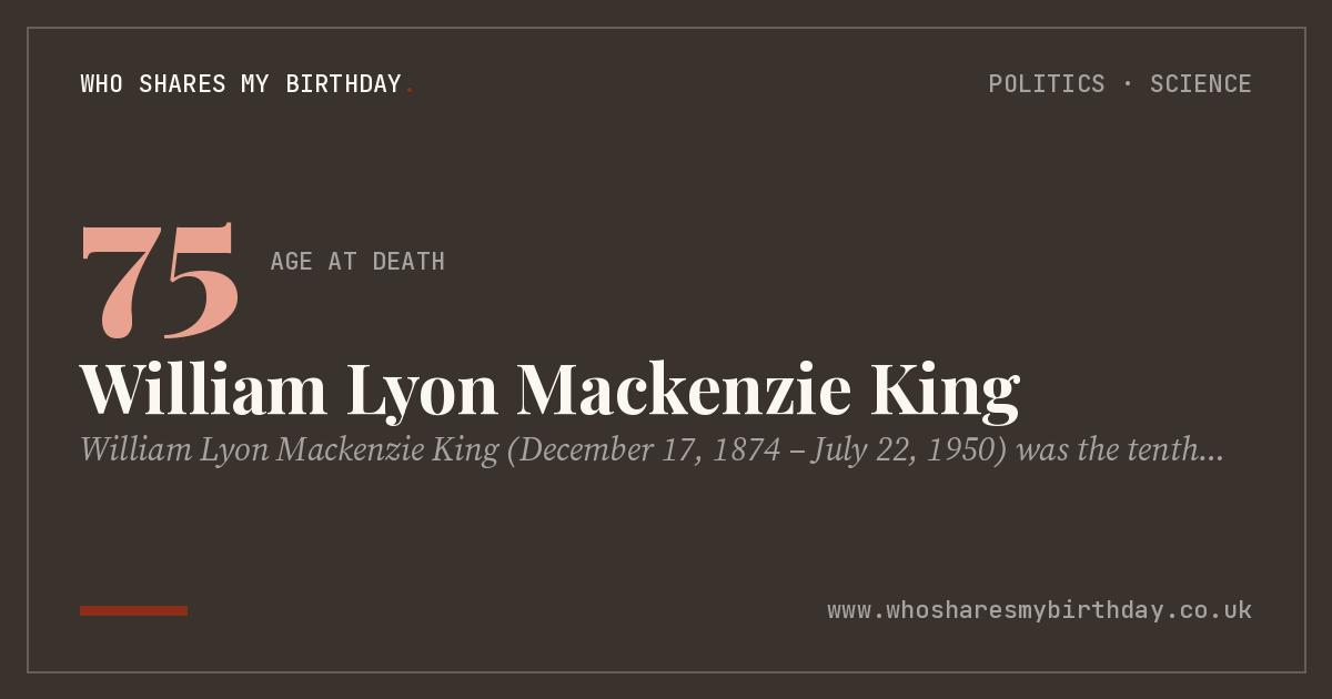 William Lyon Mackenzie King