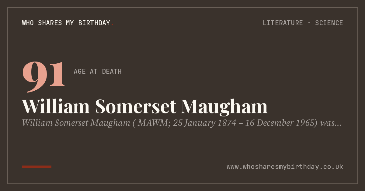 William Somerset Maugham