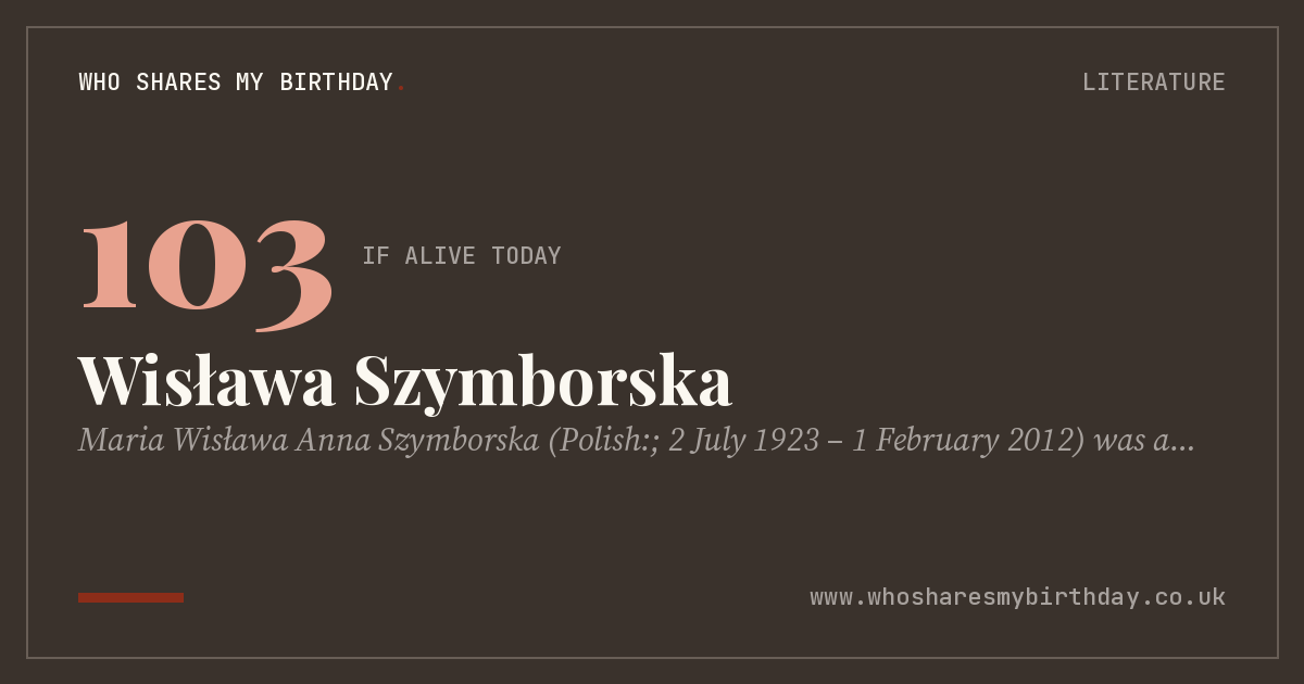 Wisława Szymborska