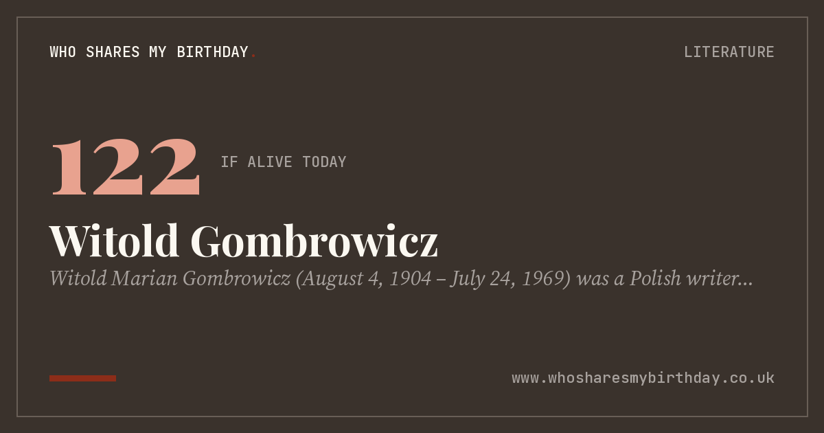 Witold Gombrowicz