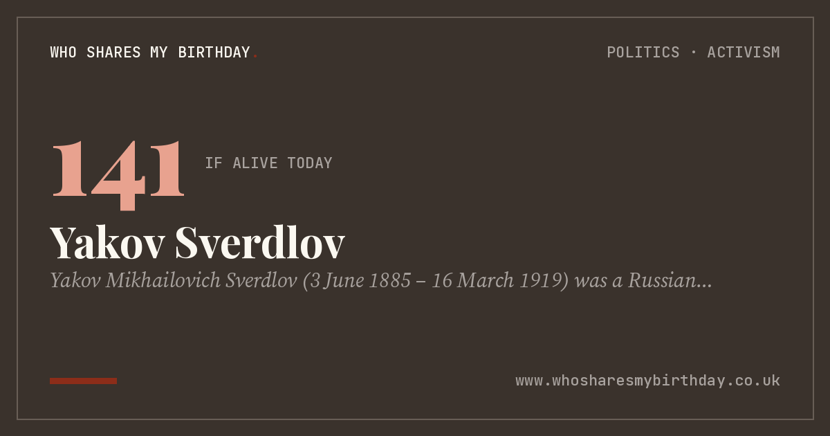 Yakov Sverdlov