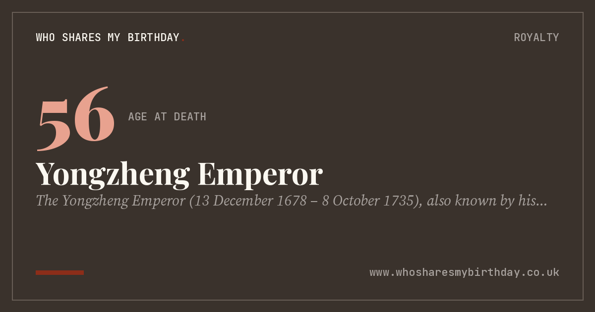 Yongzheng Emperor