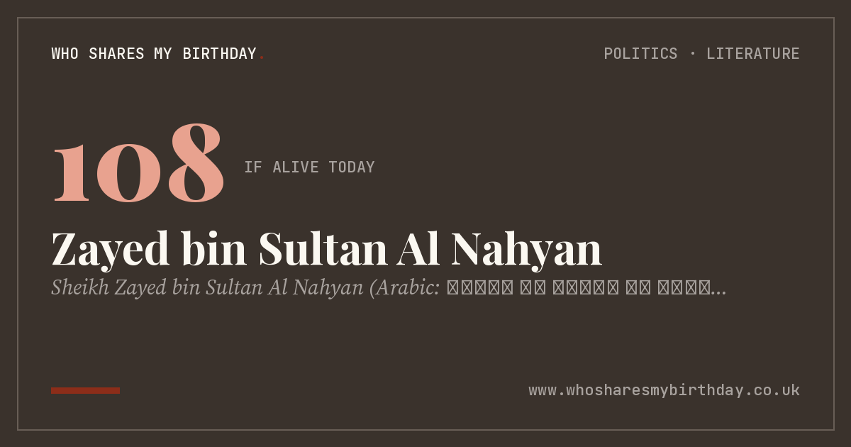 Zayed bin Sultan Al Nahyan
