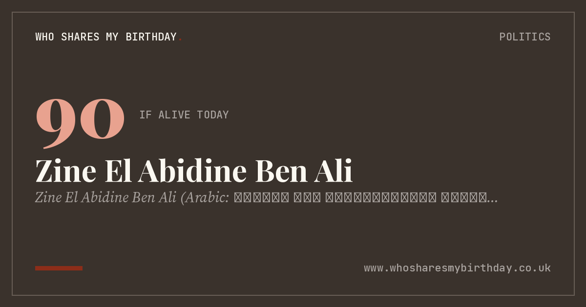 Zine El Abidine Ben Ali