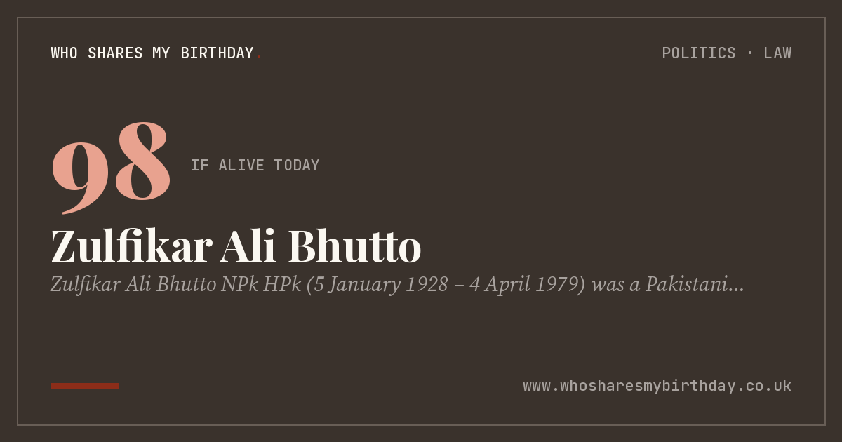 Zulfikar Ali Bhutto