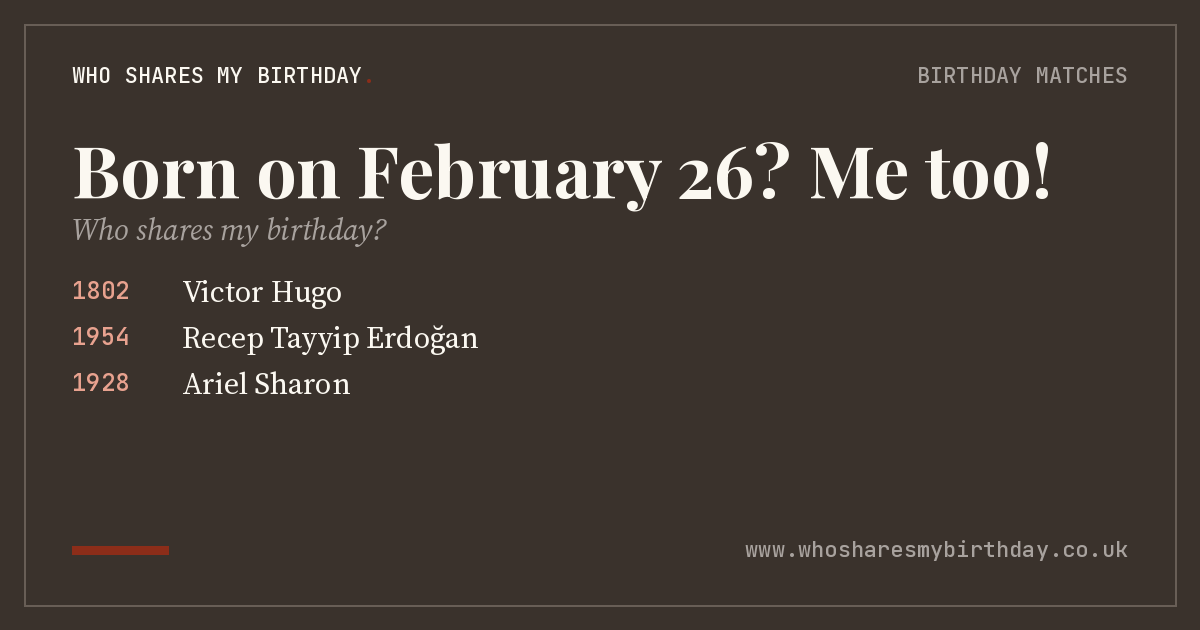 Born on February 26