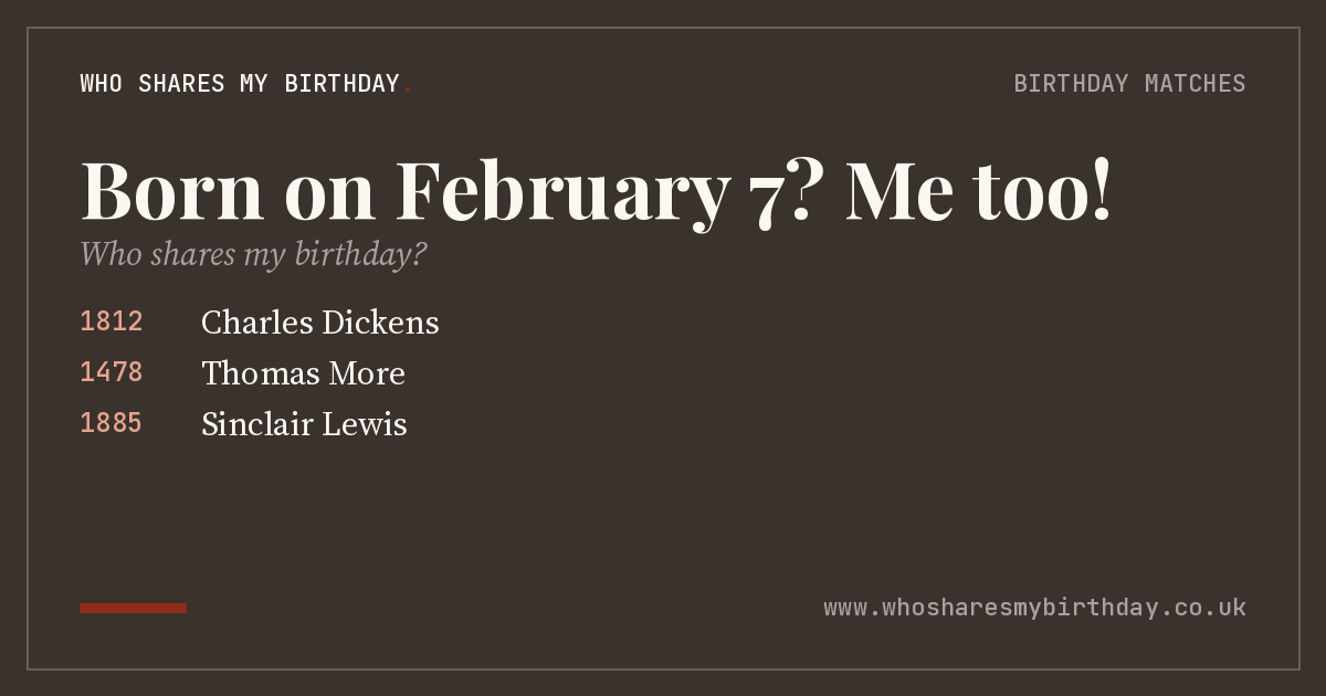 Born on February 7