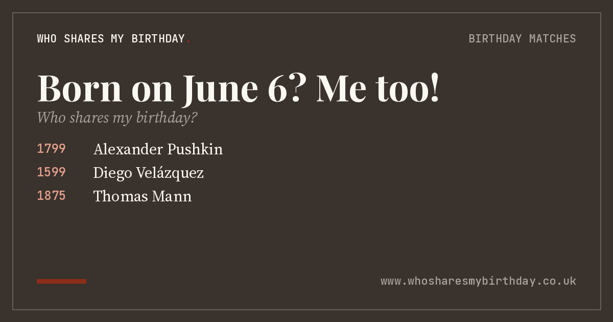 Born on June 6