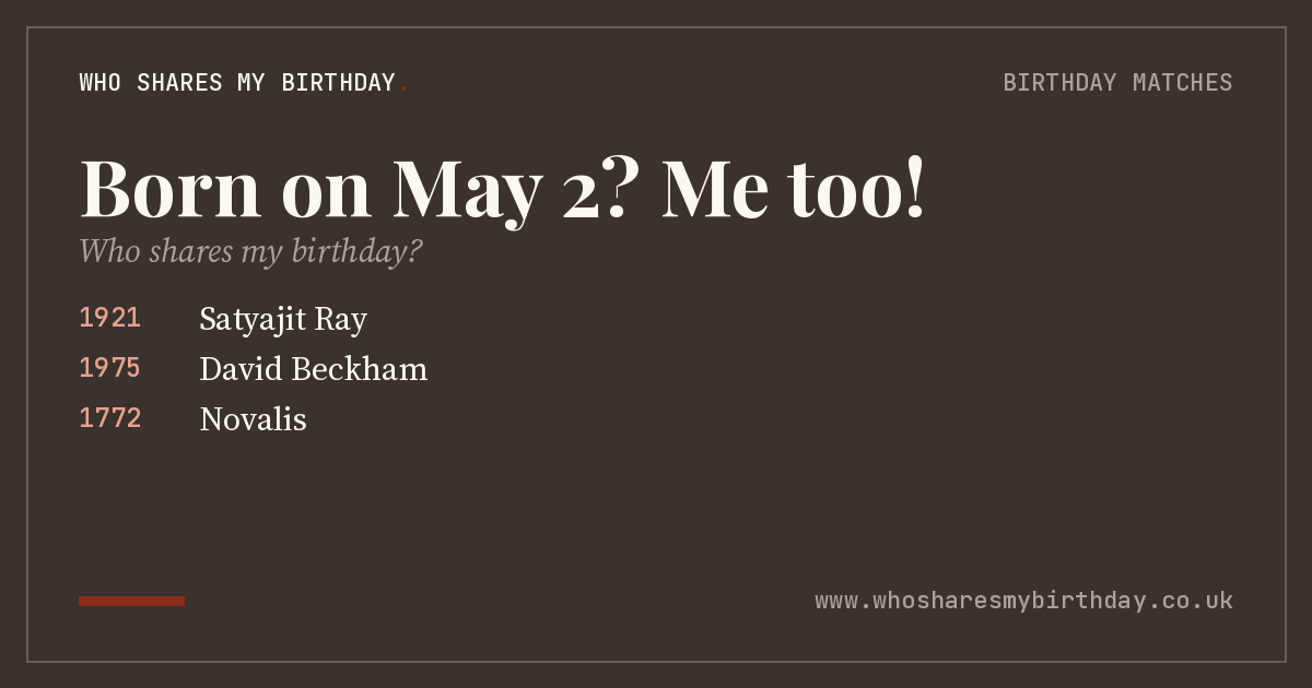 Born on May 2