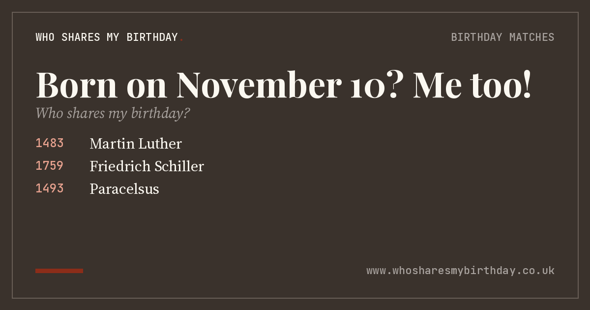 Born on November 10