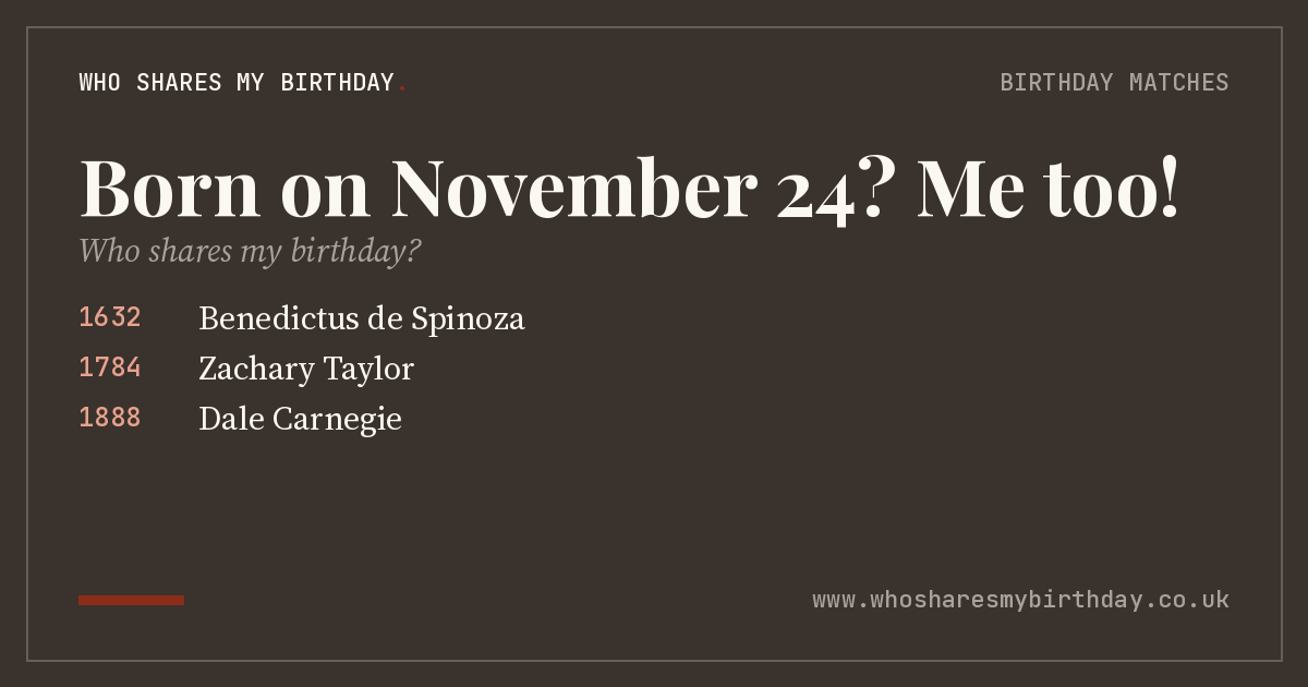 Born on November 24