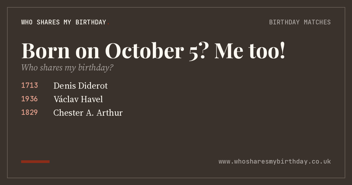 Born on October 5