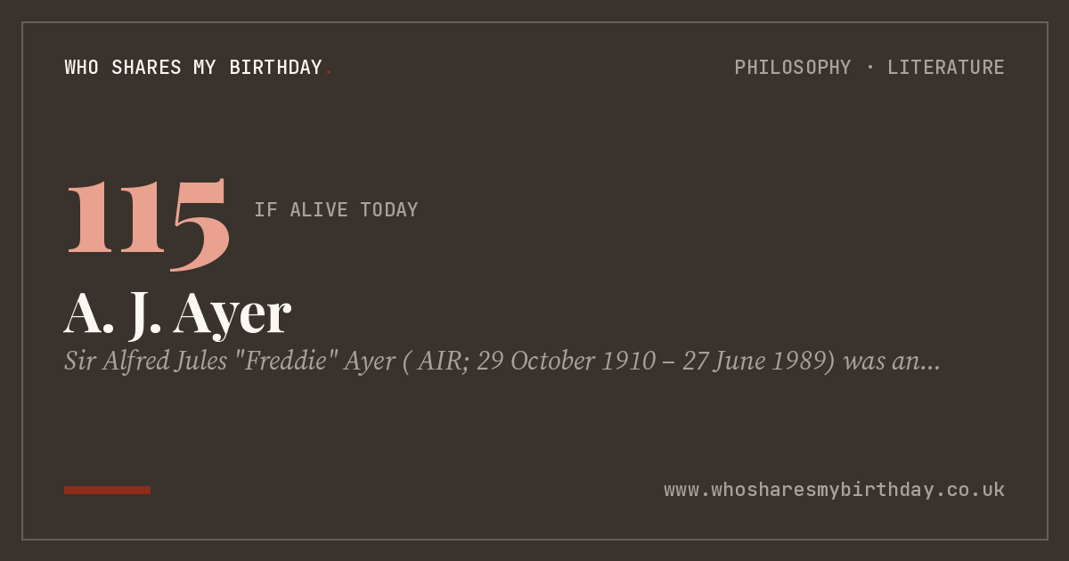 A. J. Ayer