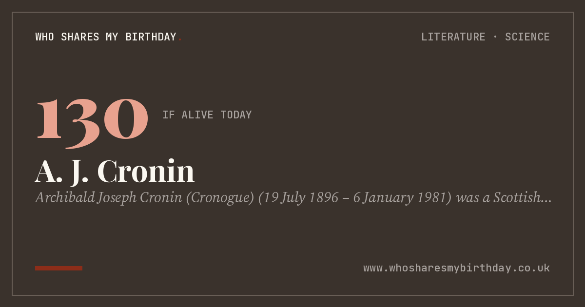 A. J. Cronin