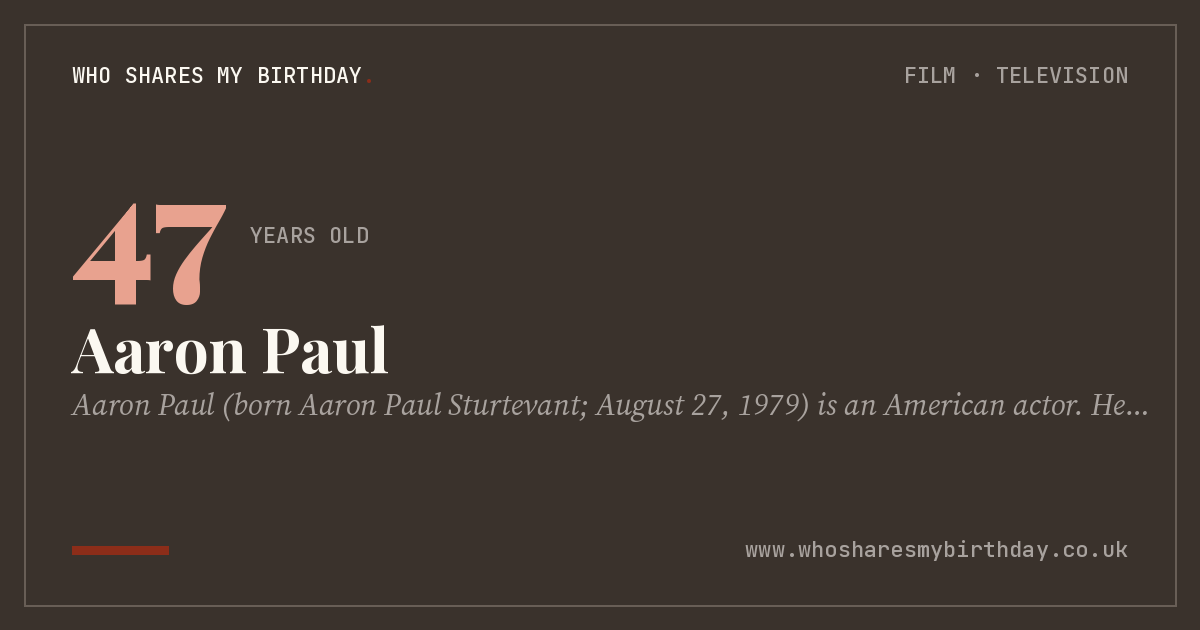 Aaron Paul