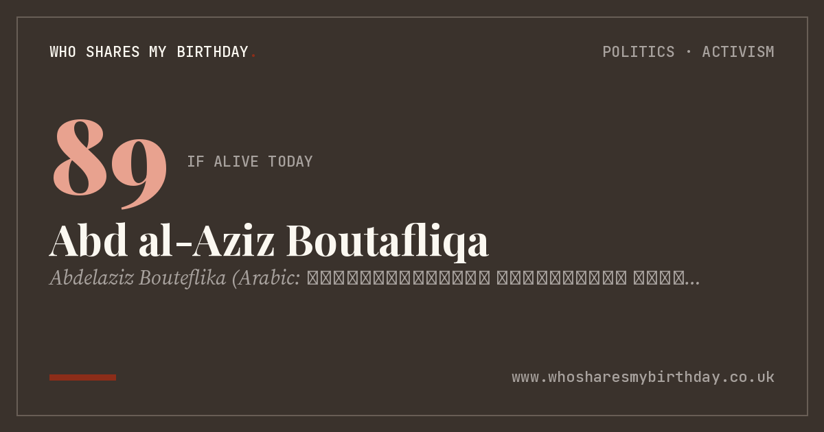 Abd al-Aziz Boutafliqa