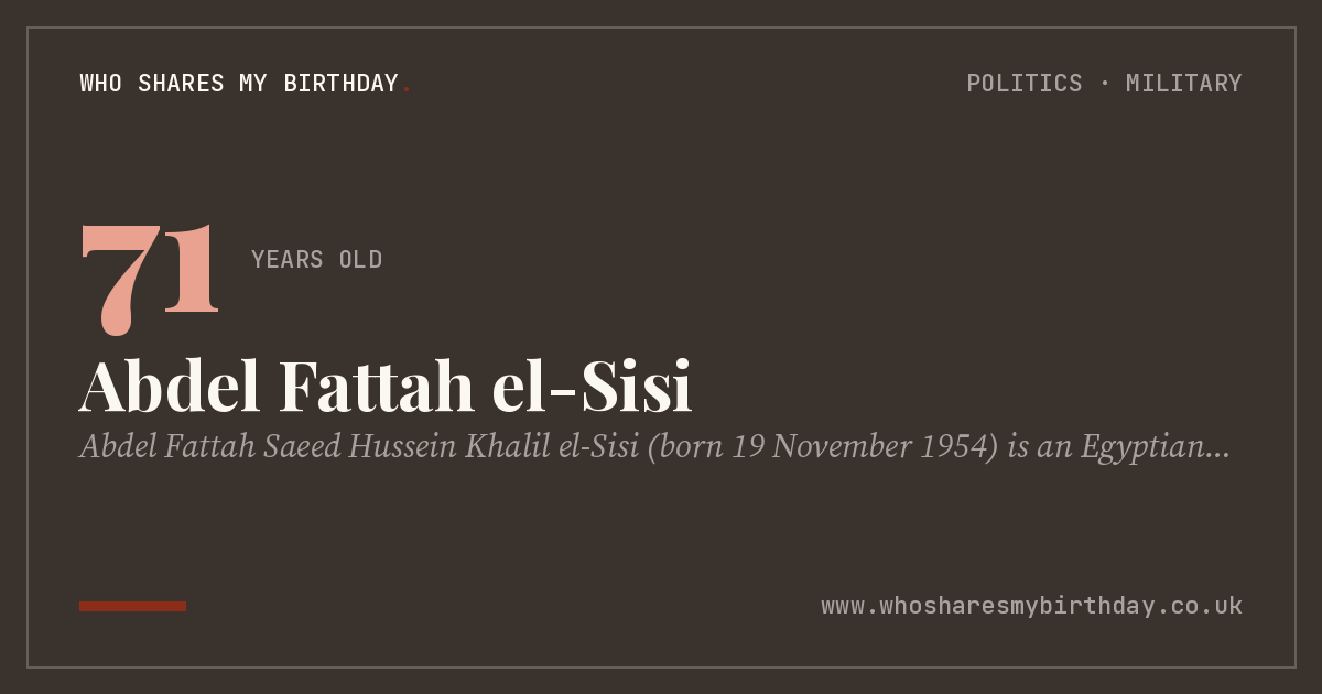 Abdel Fattah el-Sisi