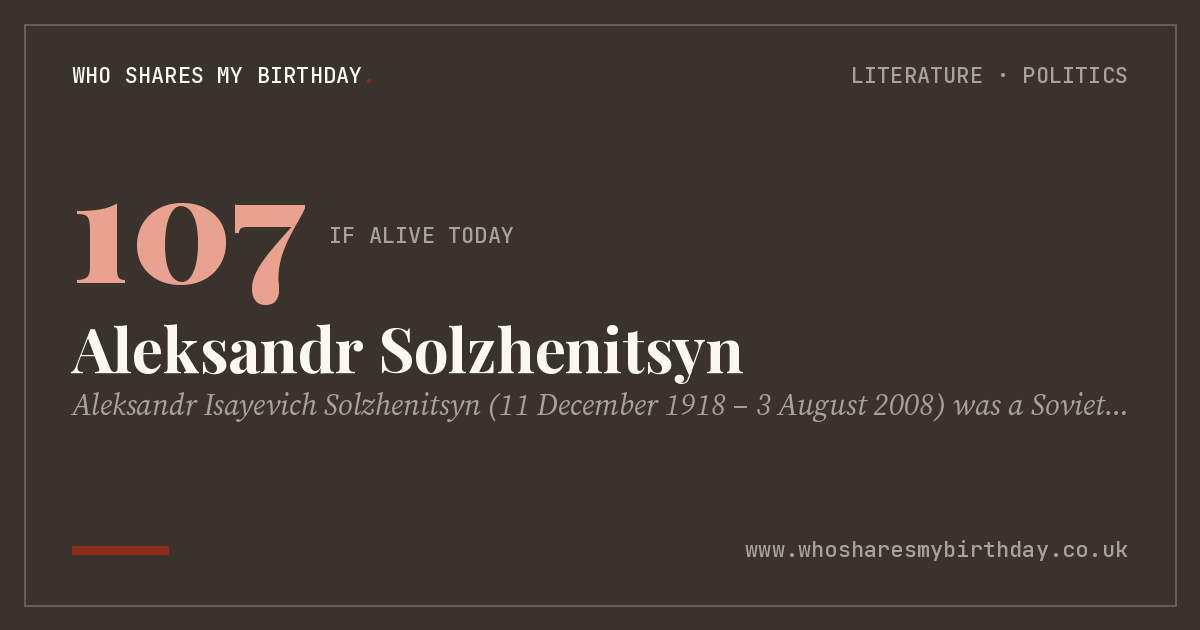 Aleksandr Solzhenitsyn