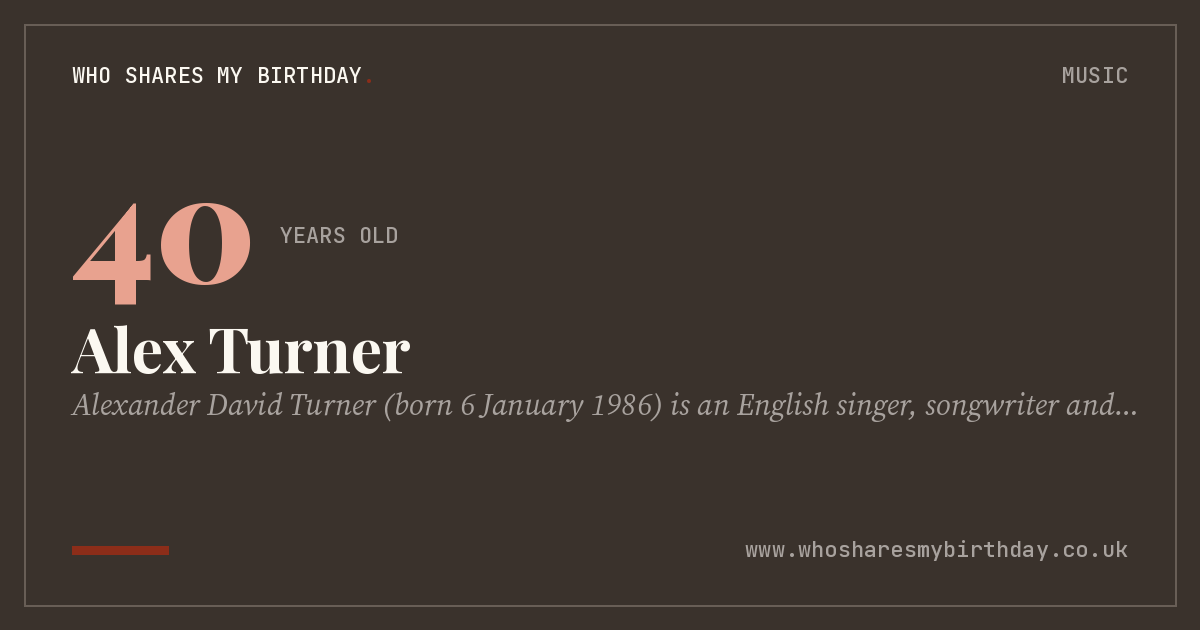 Alex Turner