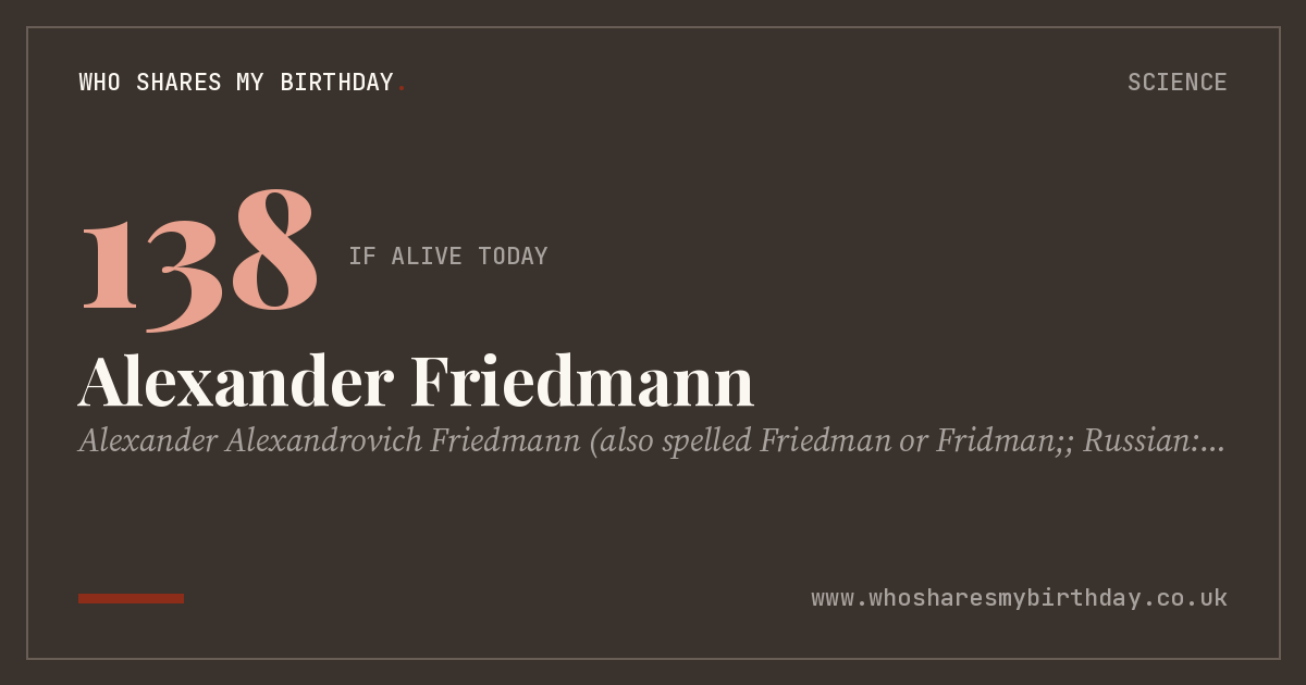 Alexander Friedmann
