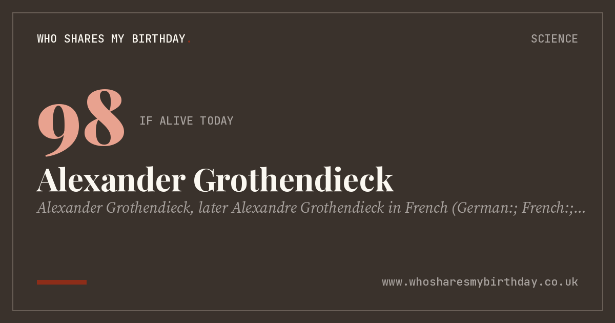 Alexander Grothendieck