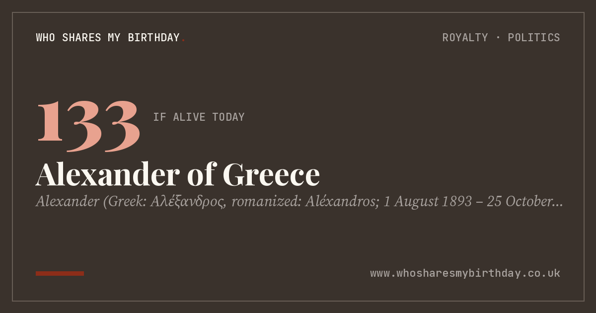 Alexander of Greece