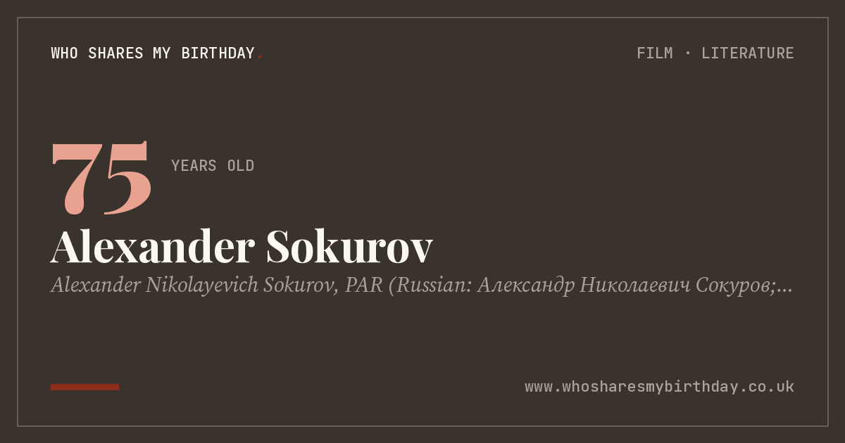 Alexander Sokurov