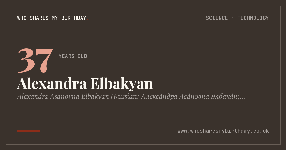 Alexandra Elbakyan