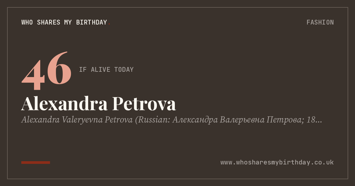 Alexandra Petrova