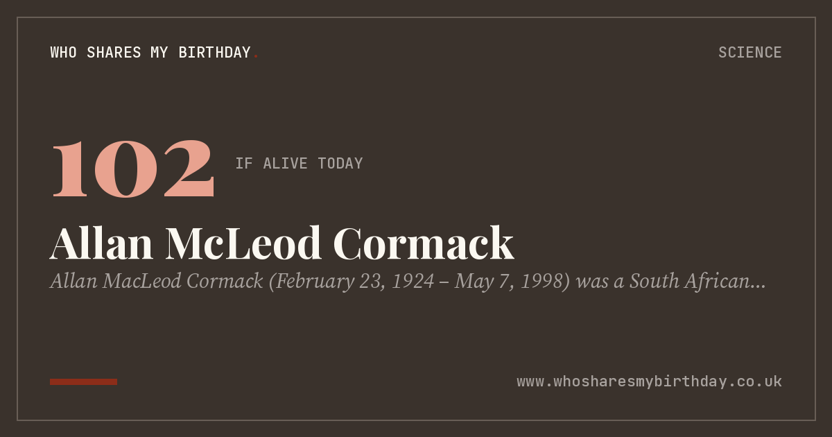 Allan McLeod Cormack
